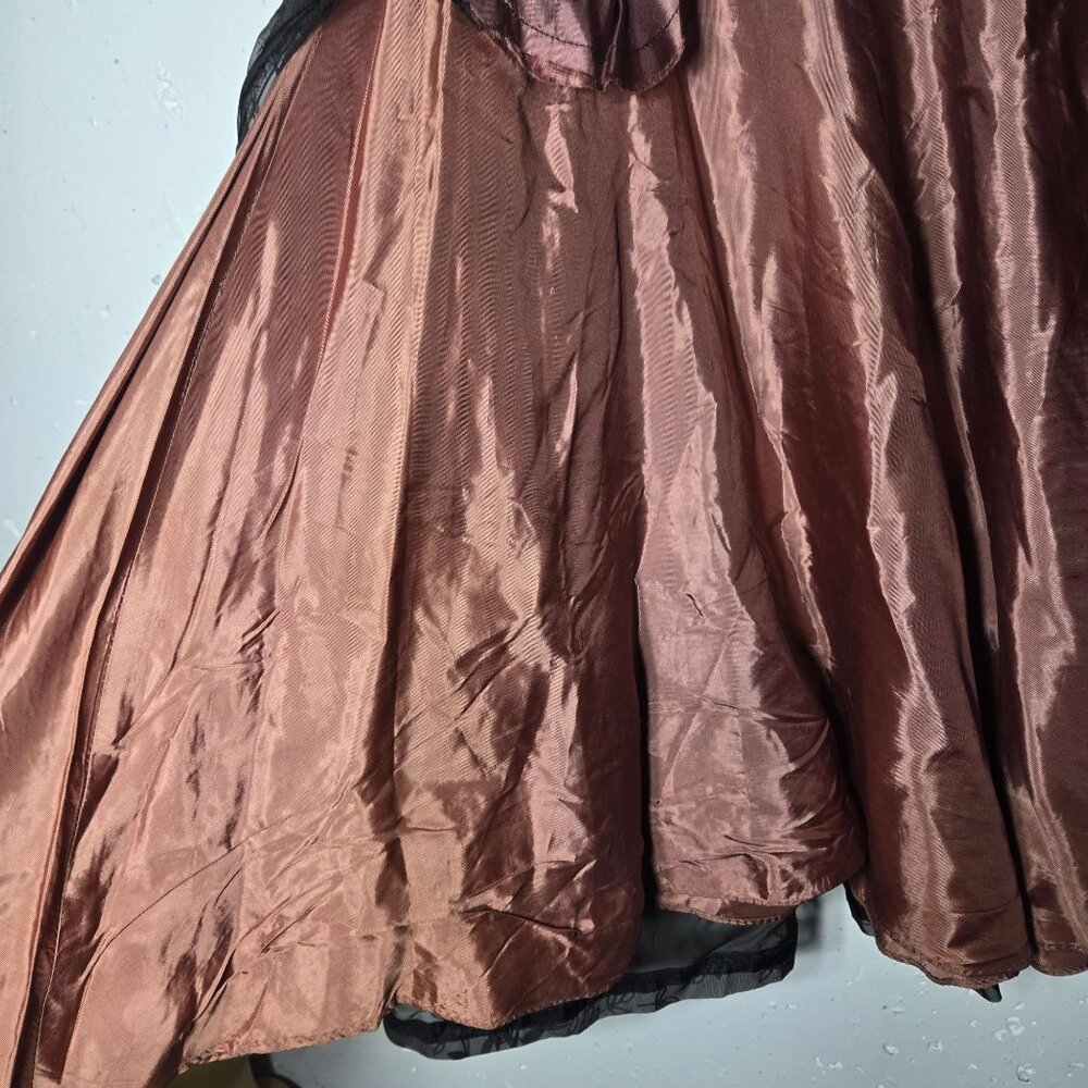 Vintage Rosecrest Floral Lace Midi Skirt Whimsigoth Fairy Grunge Romantic Witchy - Picture 4 of 11